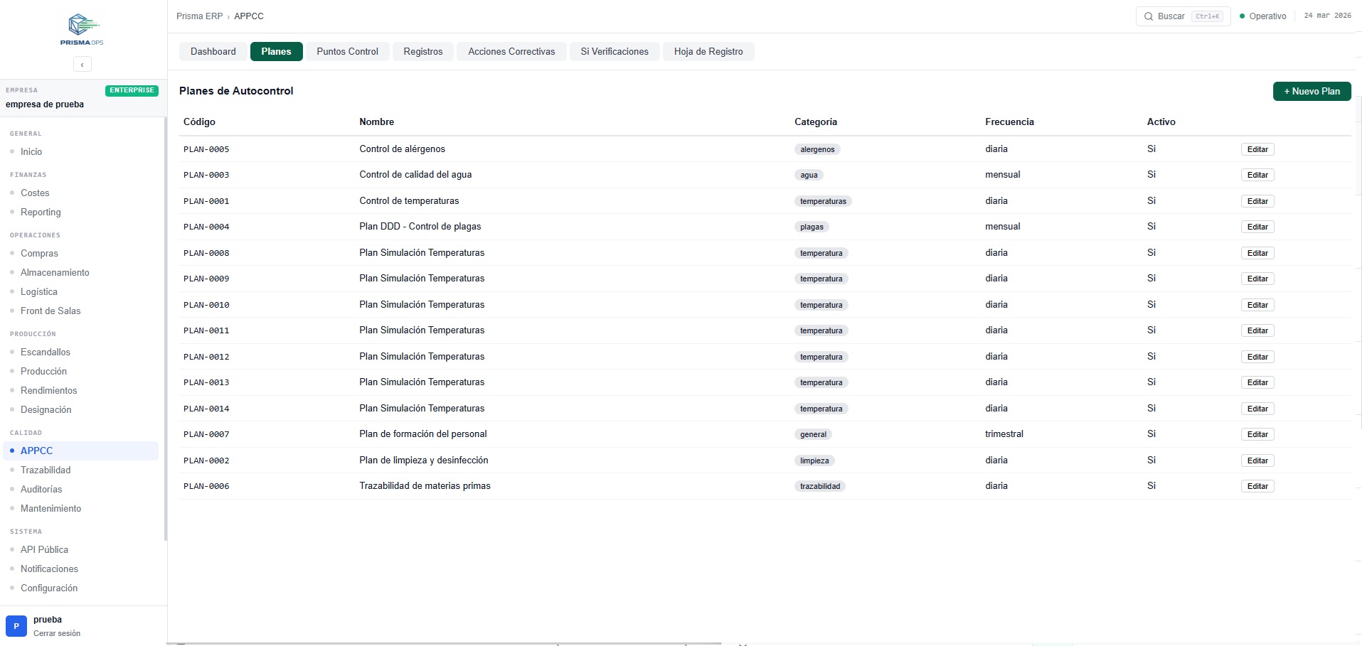 Captura 6 - Trazabilidad